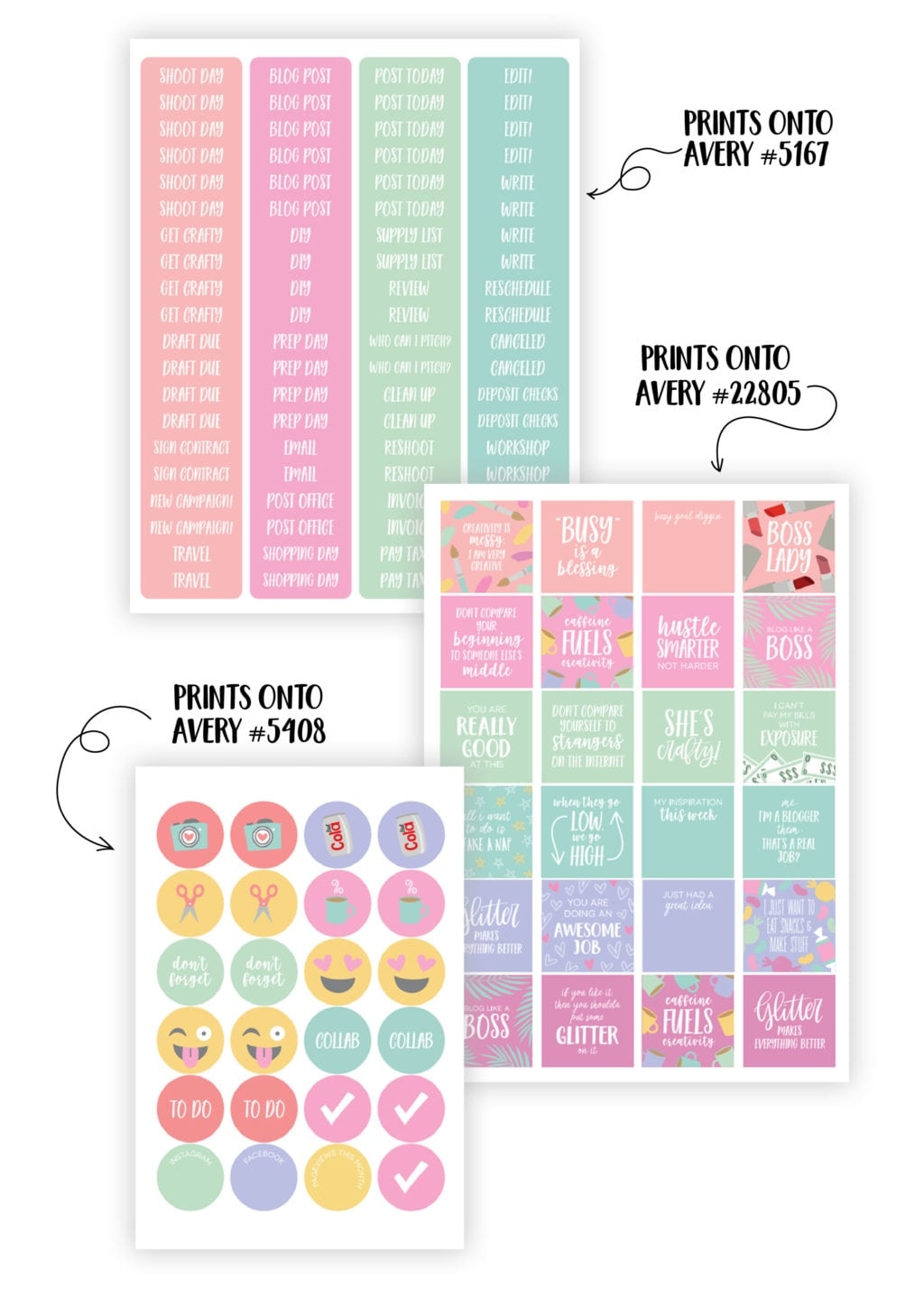 Planner Blogs With Free Sticker Printables