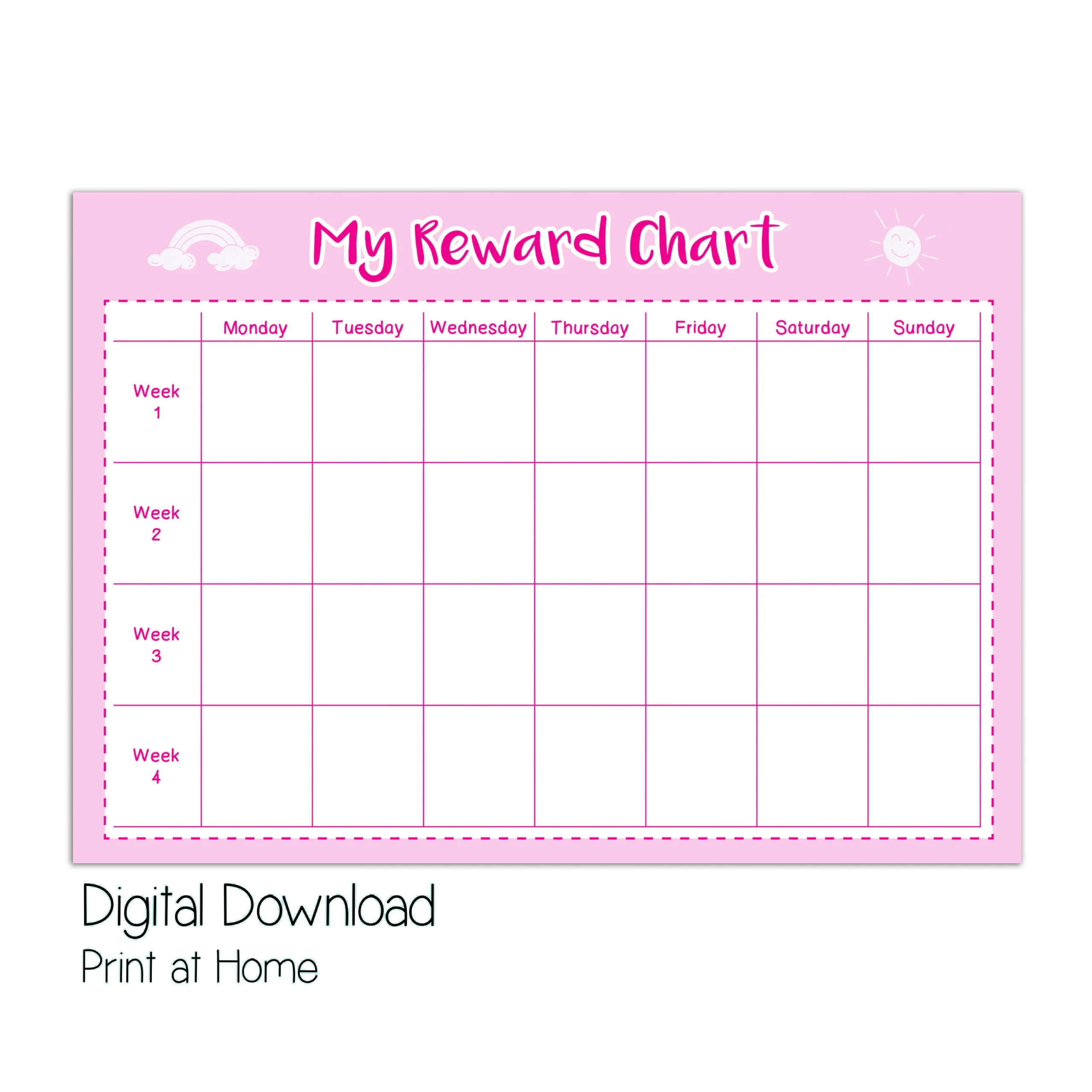 Daily Reward Chart Printable
