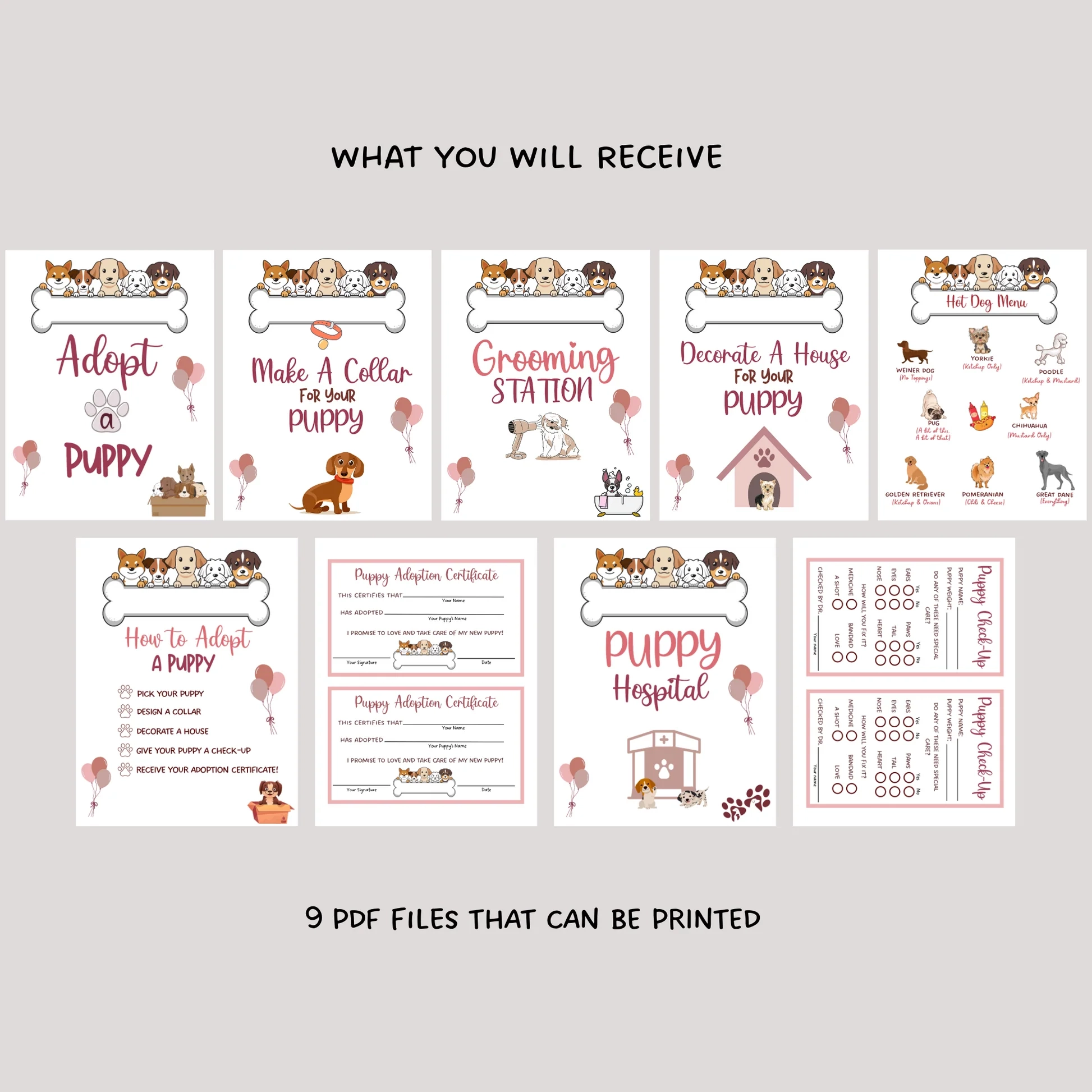Free Printable Puppy Adoption Signs