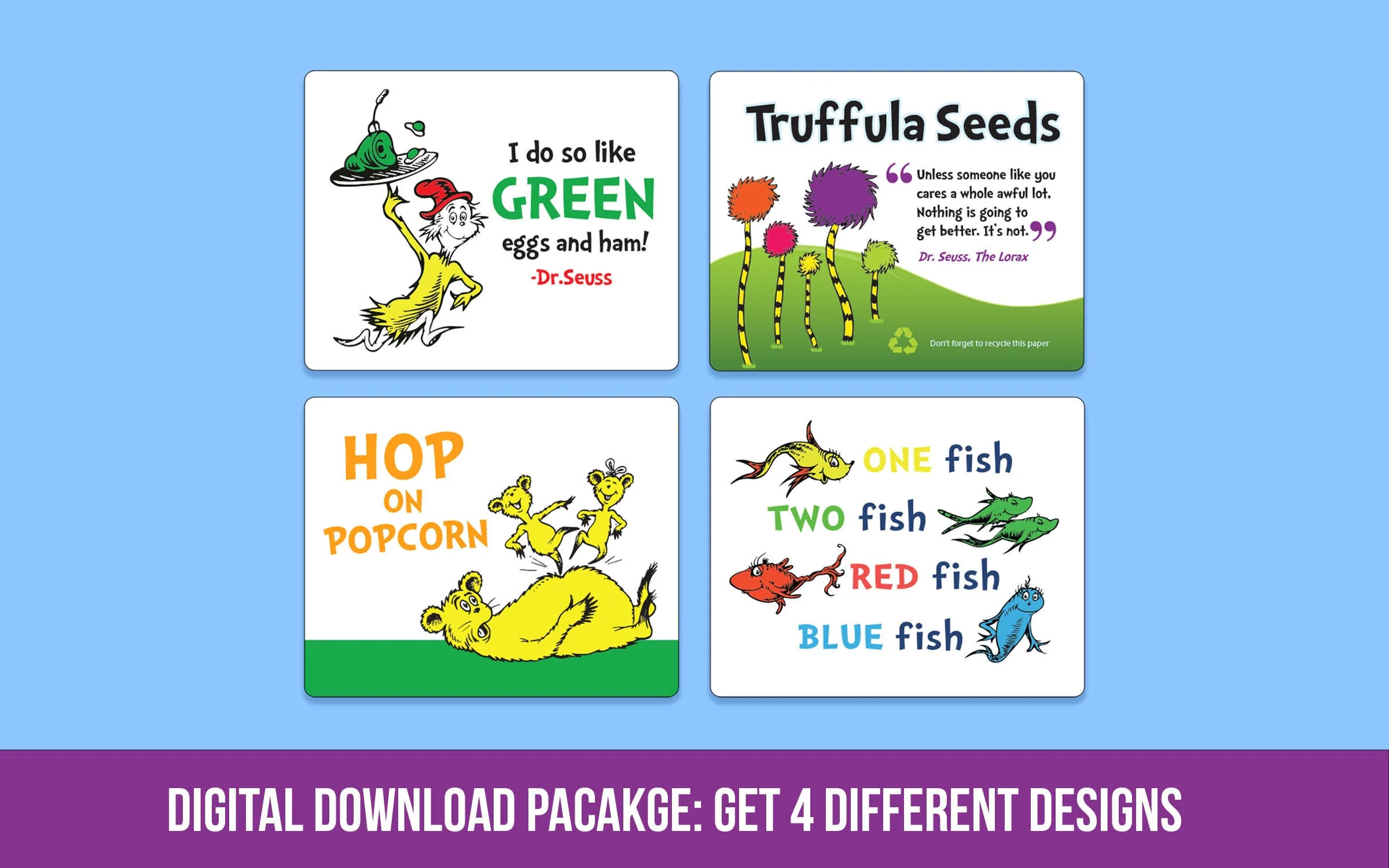 READ ACROSS AMERICA Dr Seuss Tags Dr Seuss Printable One Fish Two Fish Dr Seuss Read Across America Dr Seuss Digital Download Etsy