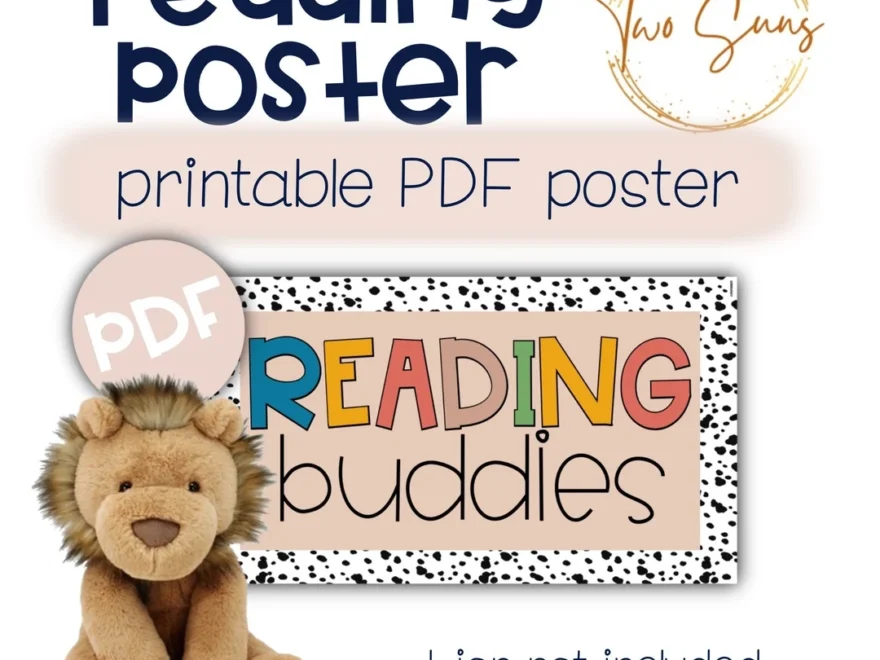 Reading Buddies Poster Classroom Posters Learning Resources Homeschool Resources School Printables Etsy