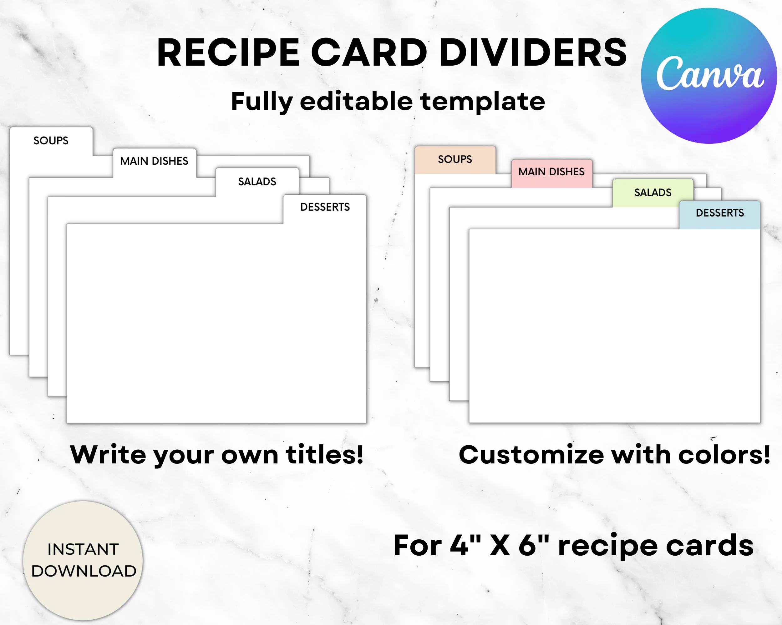 Index Card Guides Free Printable
