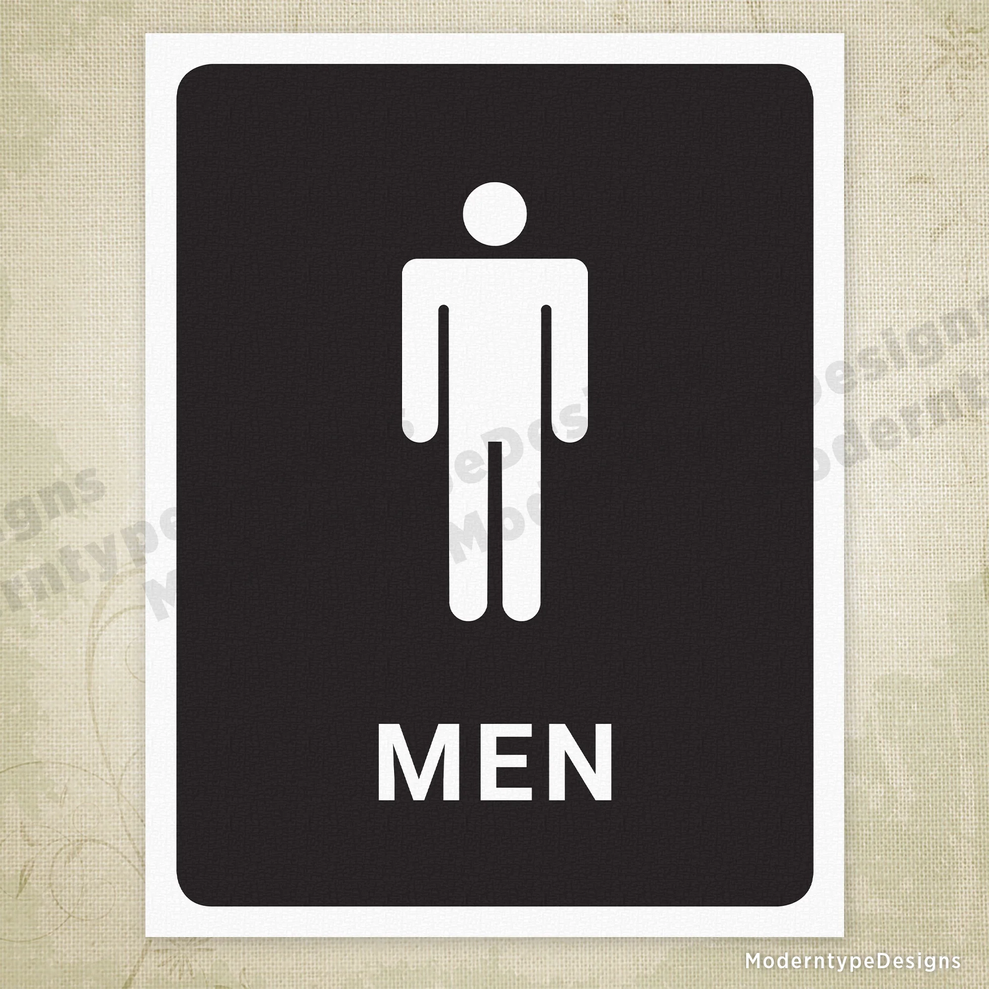 Restroom For Women Men Printable Signs