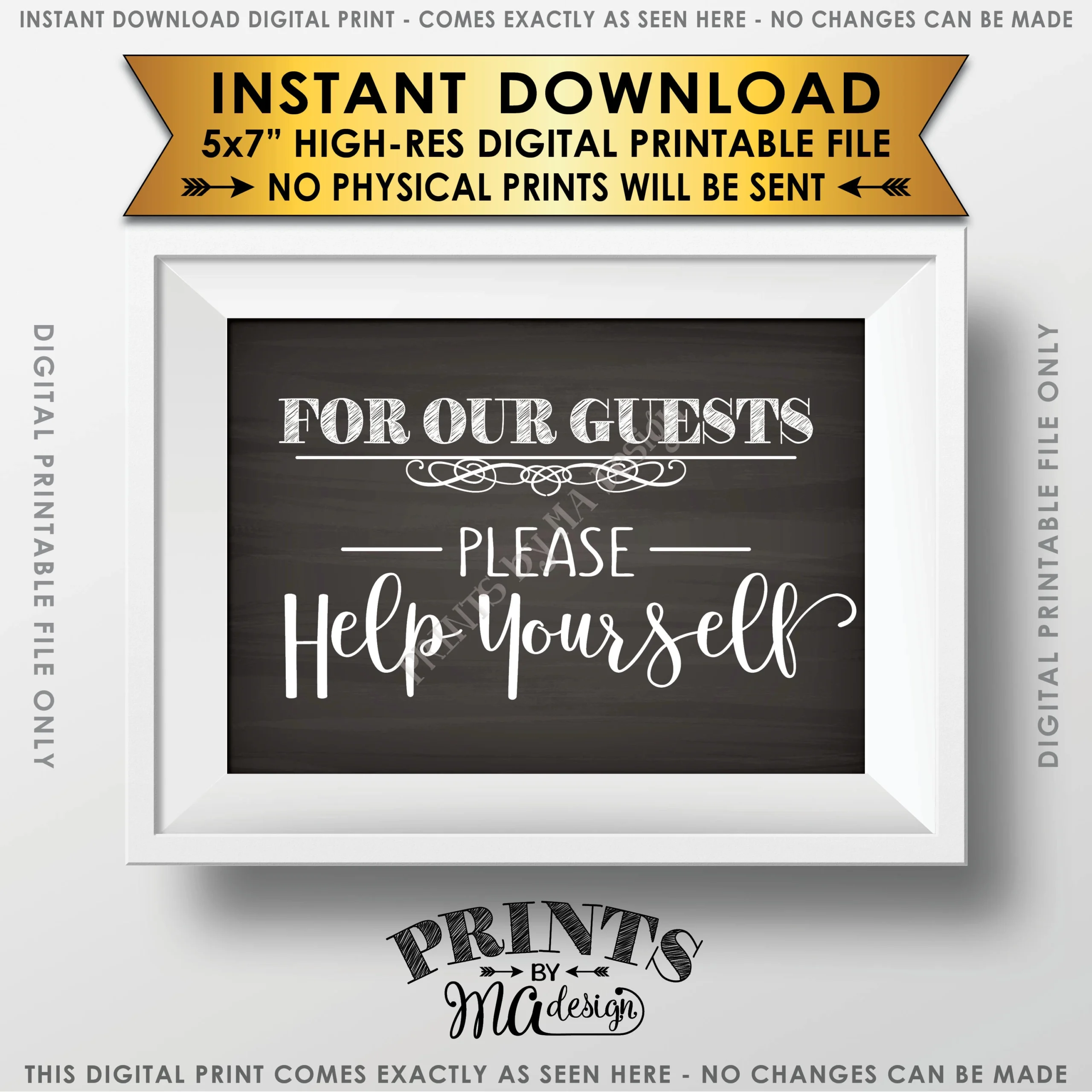 Restroom Sign Bathroom Basket Sign Please Help Yourself Sign Bathroom Sign Ladies Room 5x7 Chalkboard Style Printable Instant Download
