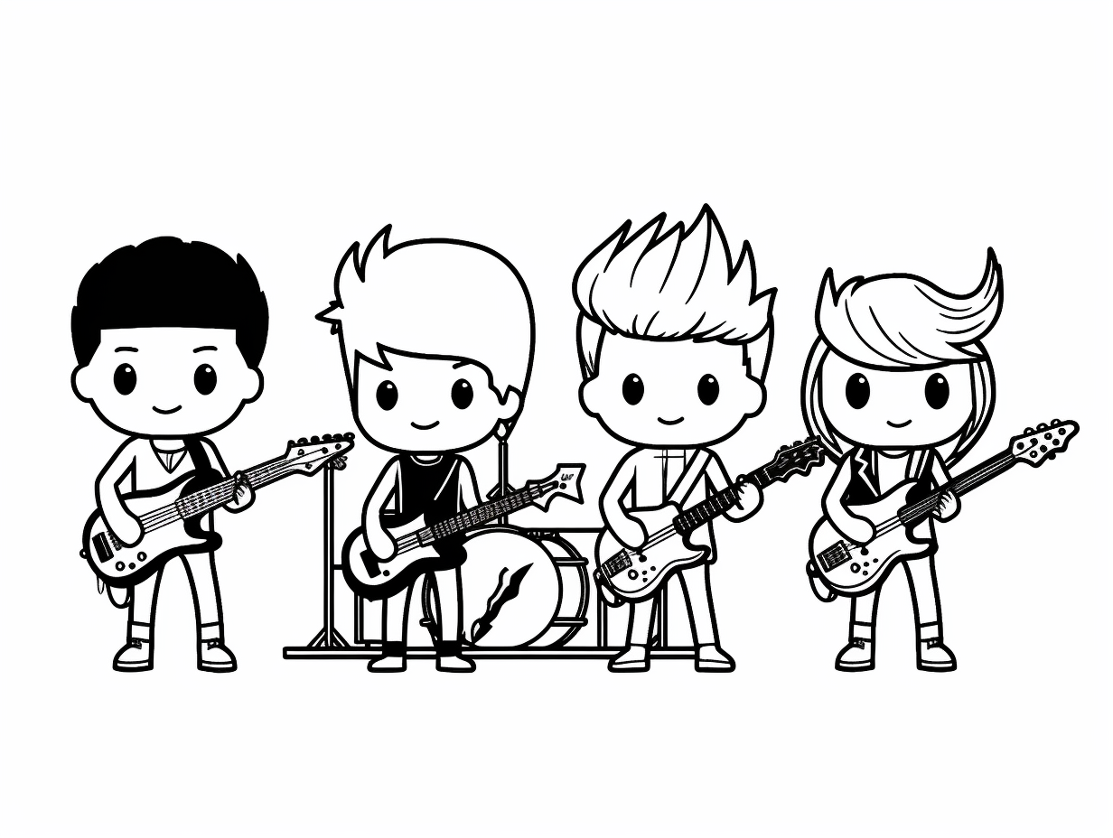Printable Coloring Sheets Band Printable Coloring Sheets Band