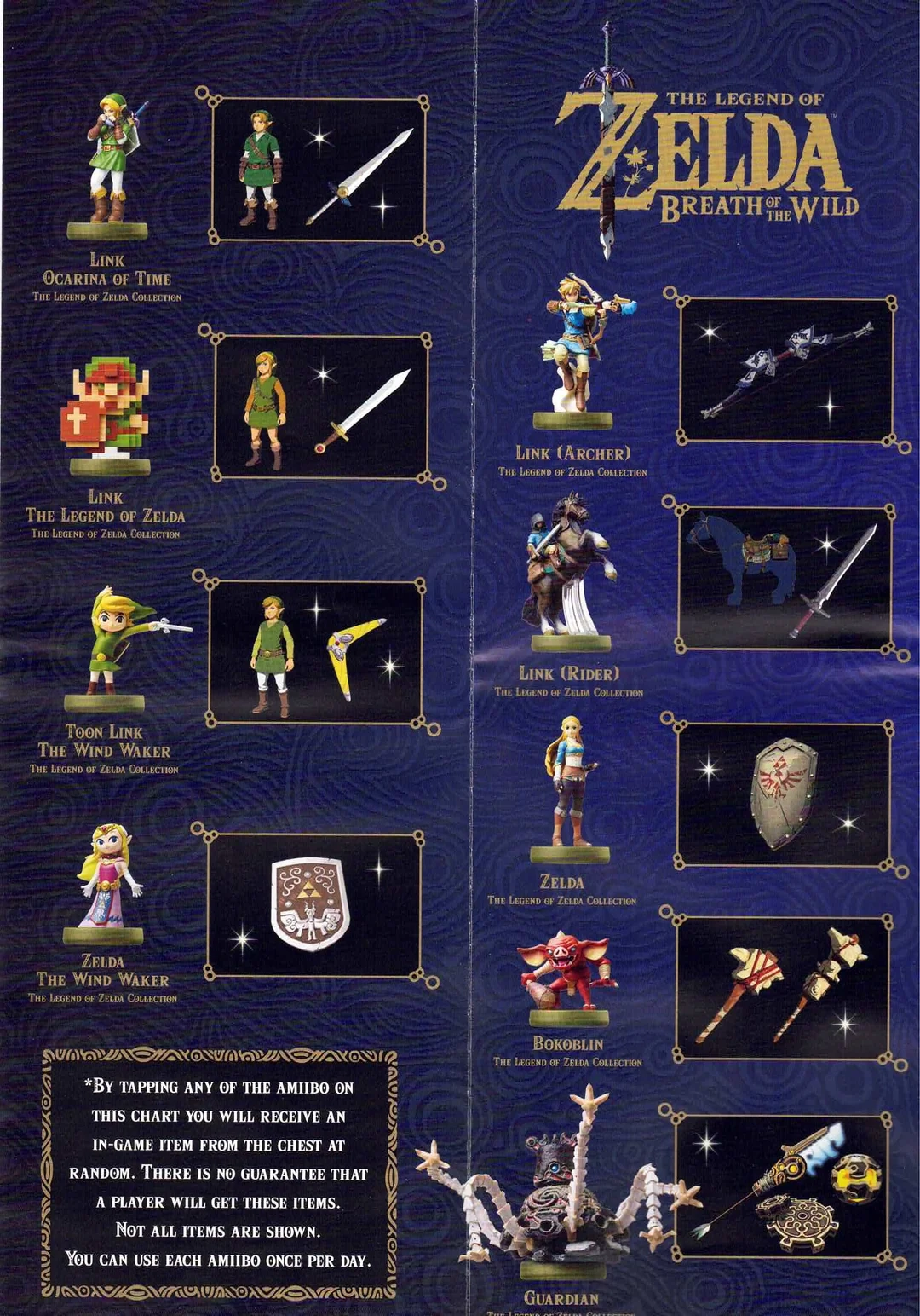 Scans Of This Offical Amiibo In Breath Of The Wild Sheet I Got From A Store In 2017 R amiibo