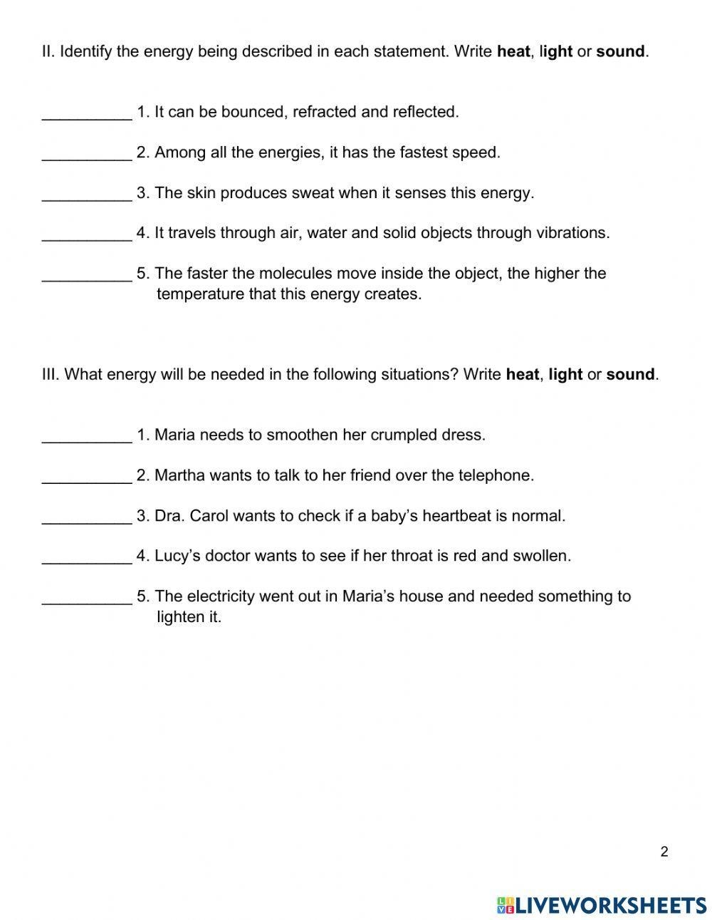 Science 5 3rd Q Free Interactive Worksheets 694960