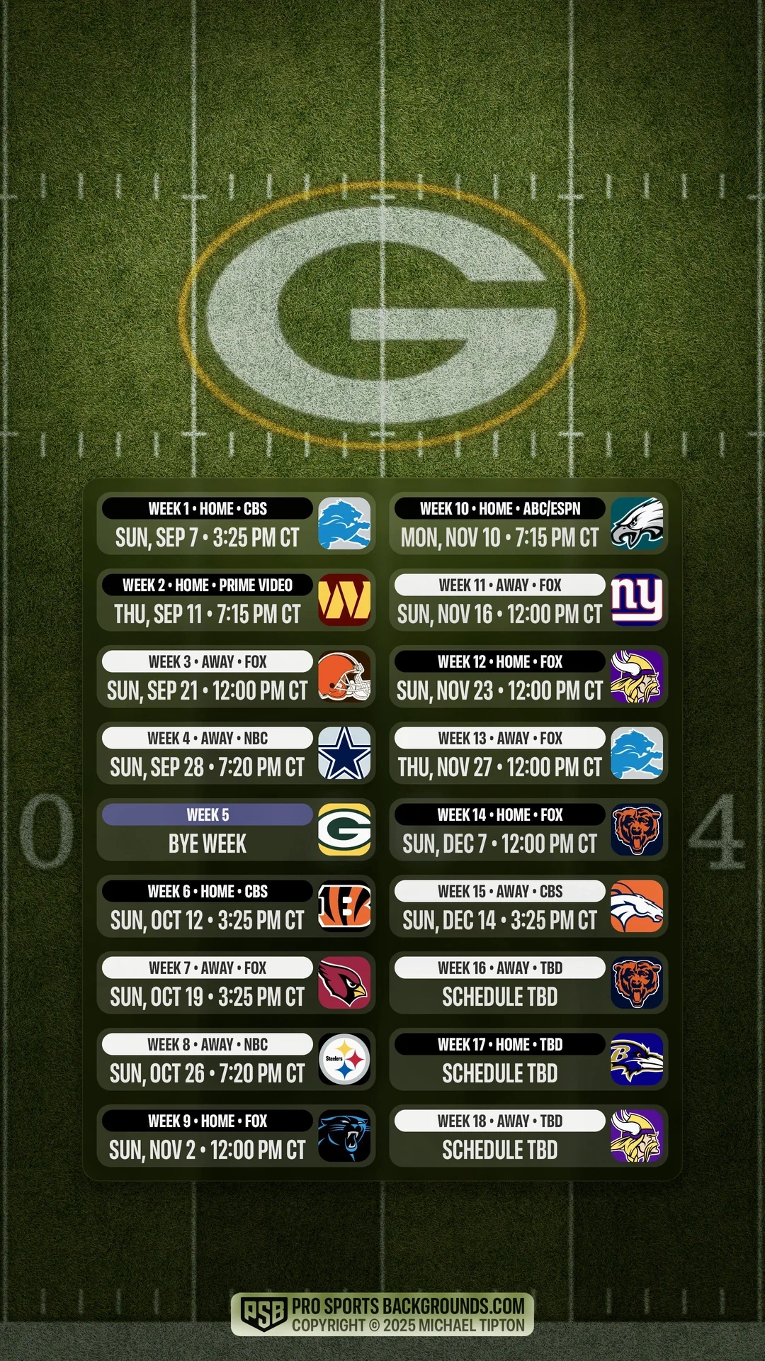 Printable Packers 2026 2027 Schedule Printable Packers 2026 2027 Schedule