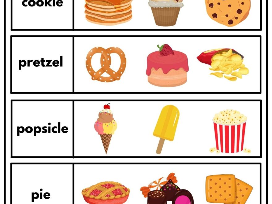 Snacks Desserts Ezpzlearn