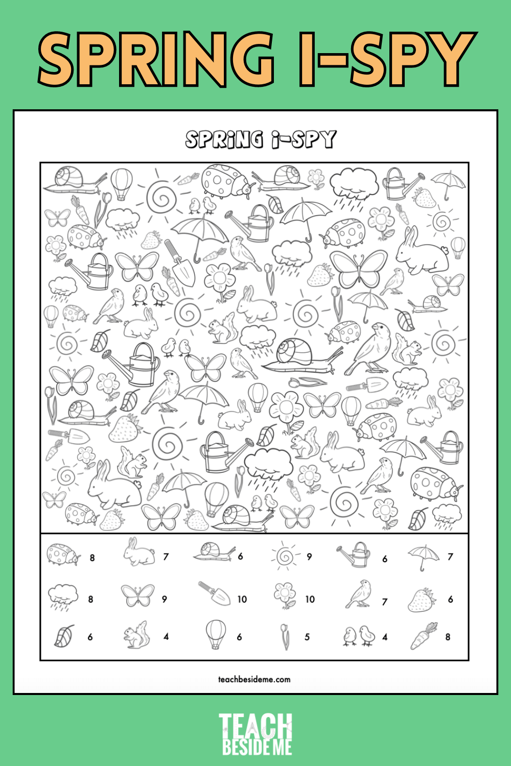 Printable I Spy Sheets
