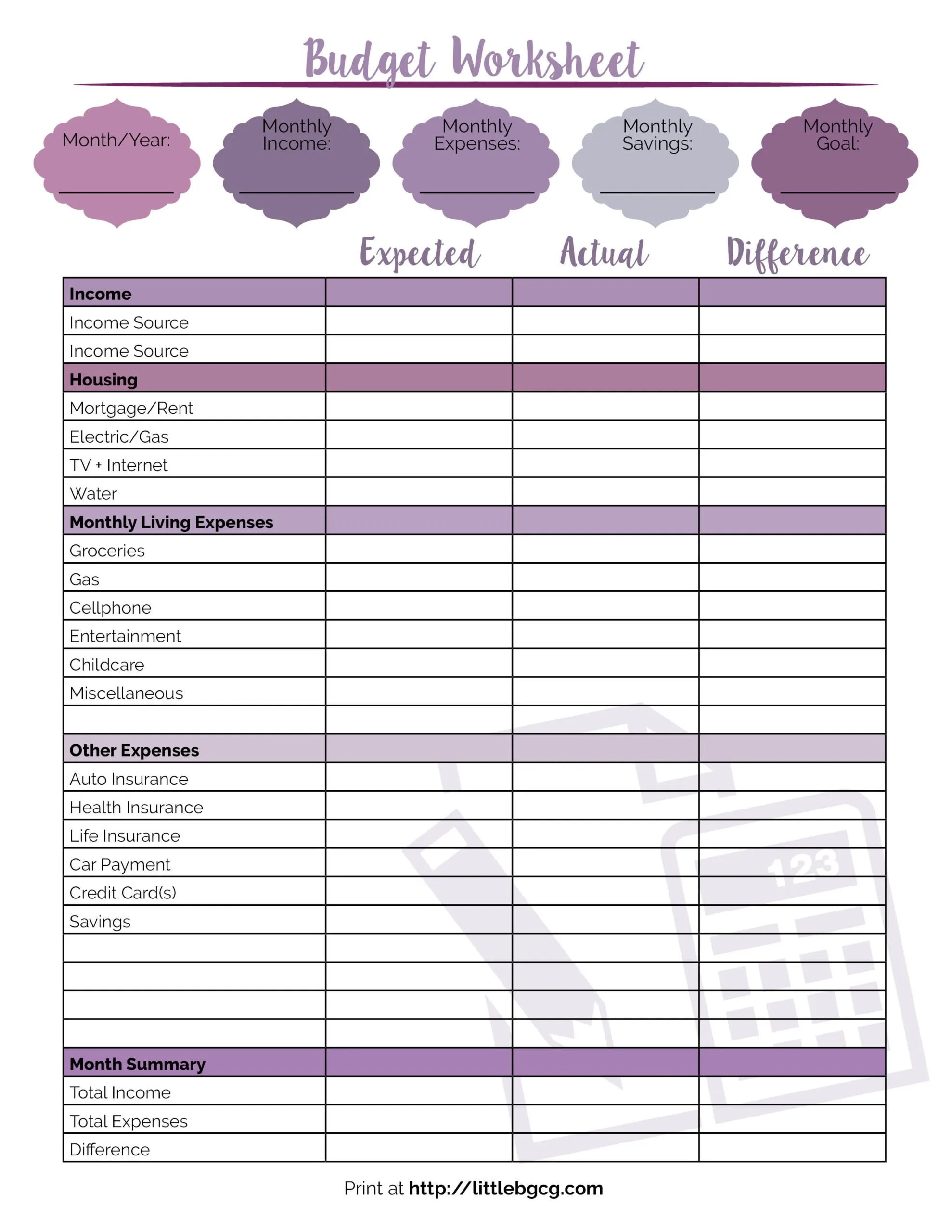 Suze Orman Budget Template