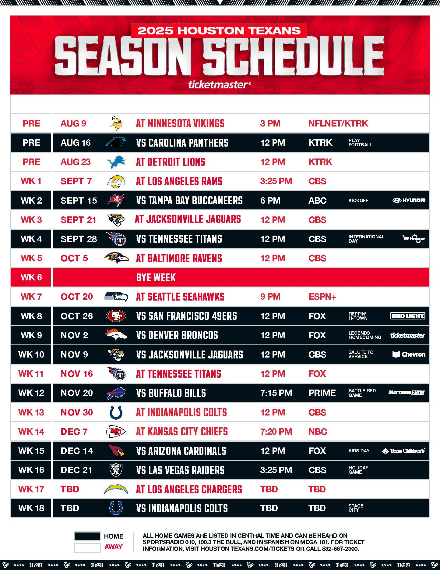 Printable 2026 Nfl Preseason Tv Schedule Printable 2026 Nfl Preseason Tv Schedule