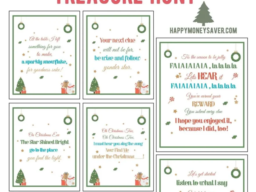 The Ultimate Christmas Treasure Hunt Free Printable