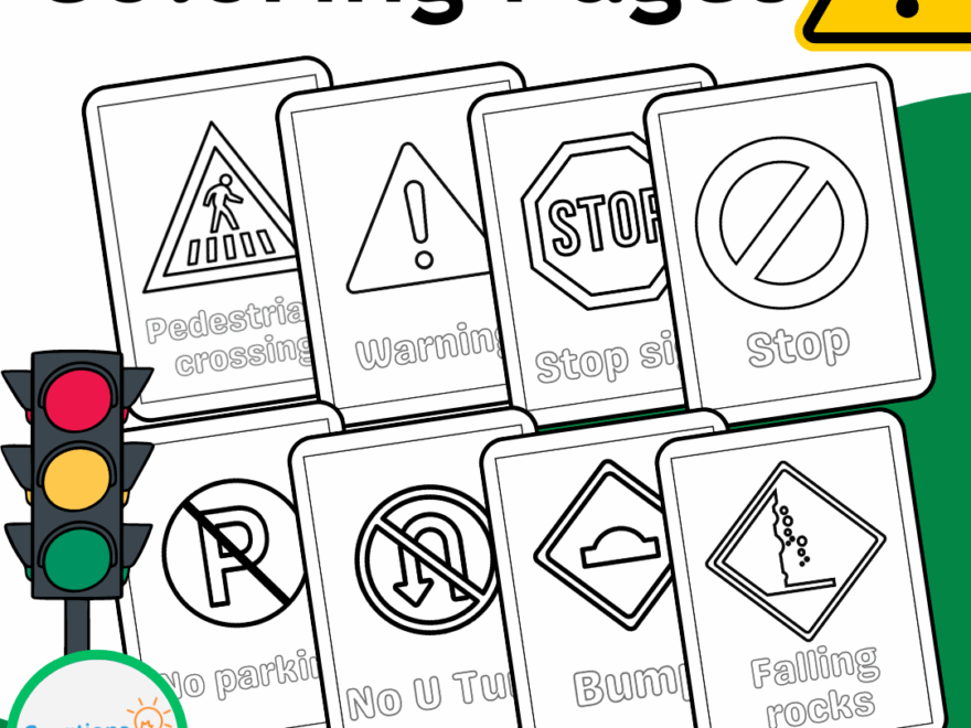 Traffic Signs Coloring Pages Made By Teachers