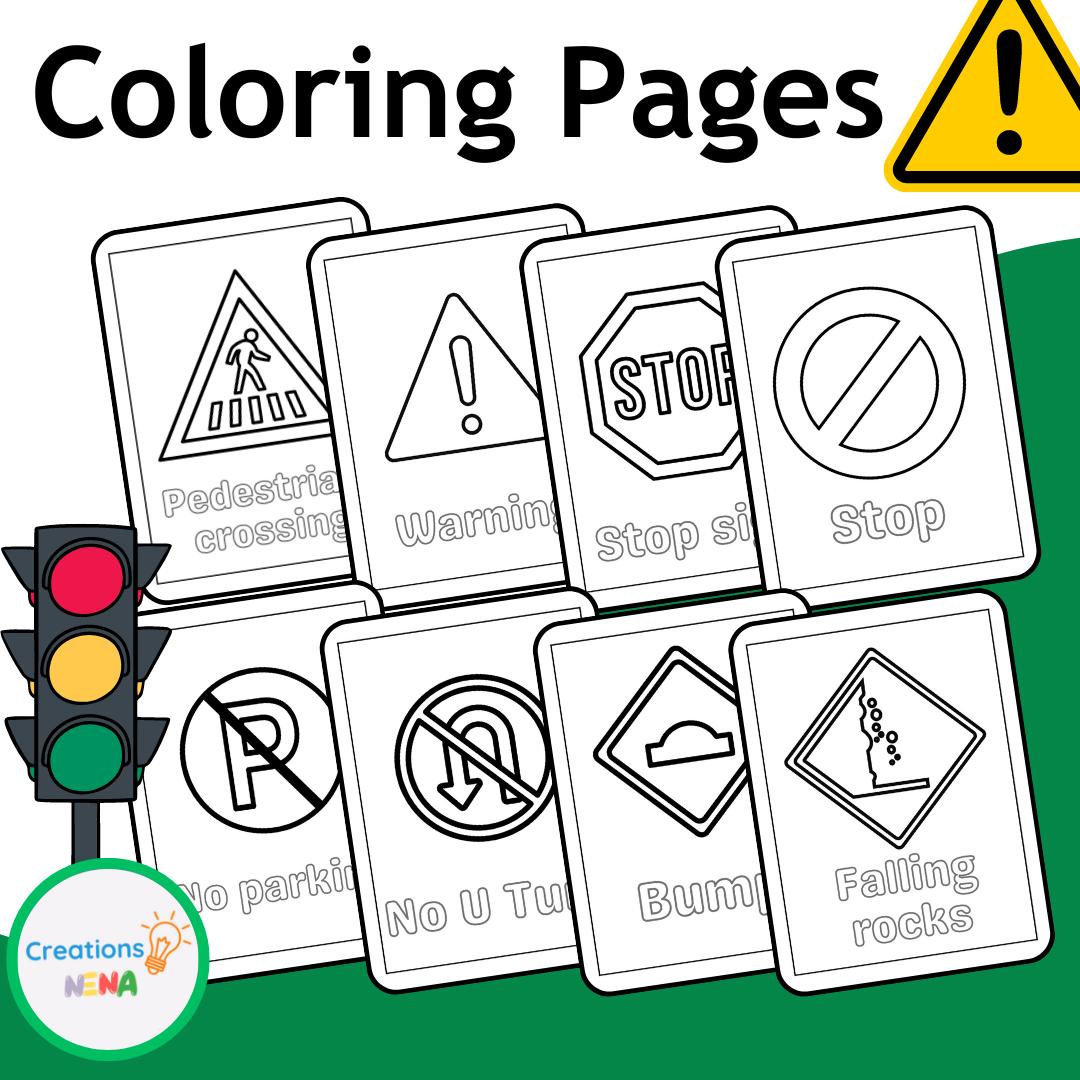 Traffic Signs Coloring Pages Made By Teachers