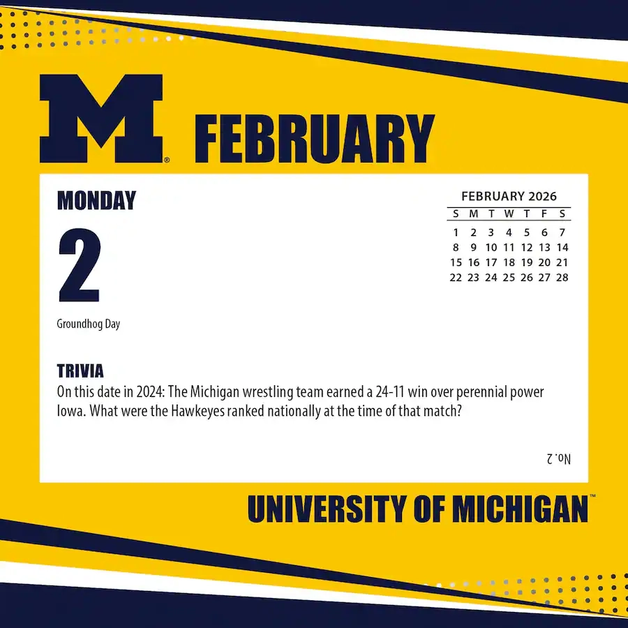 Turner Sports Michigan Wolverines 2026 Box Calendar Multicolor 203332823 Best Buy