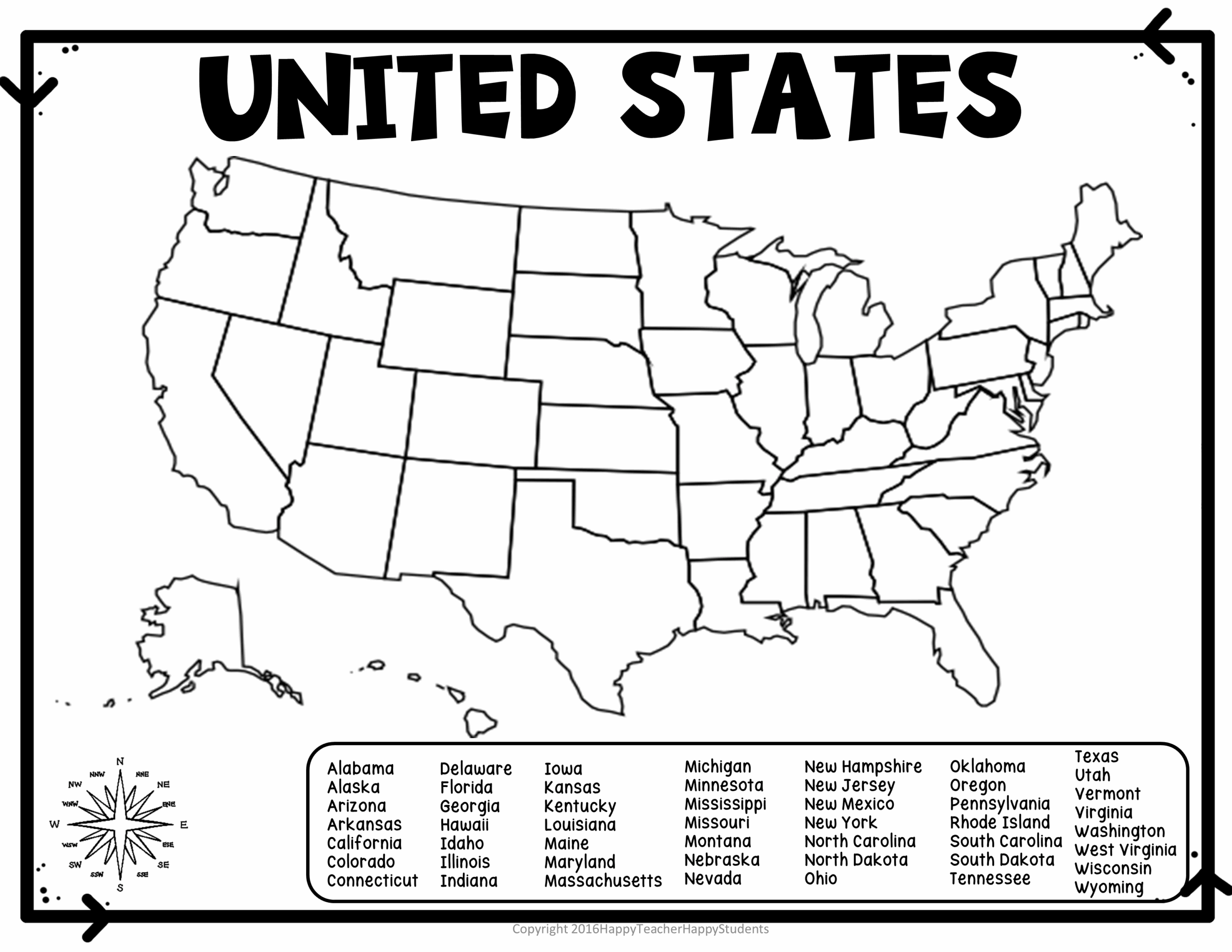5th Grade Printable Geography Quiz