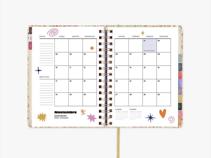 Uo Estudio Agenda Escolar Bloom 2025 2026 Semanal