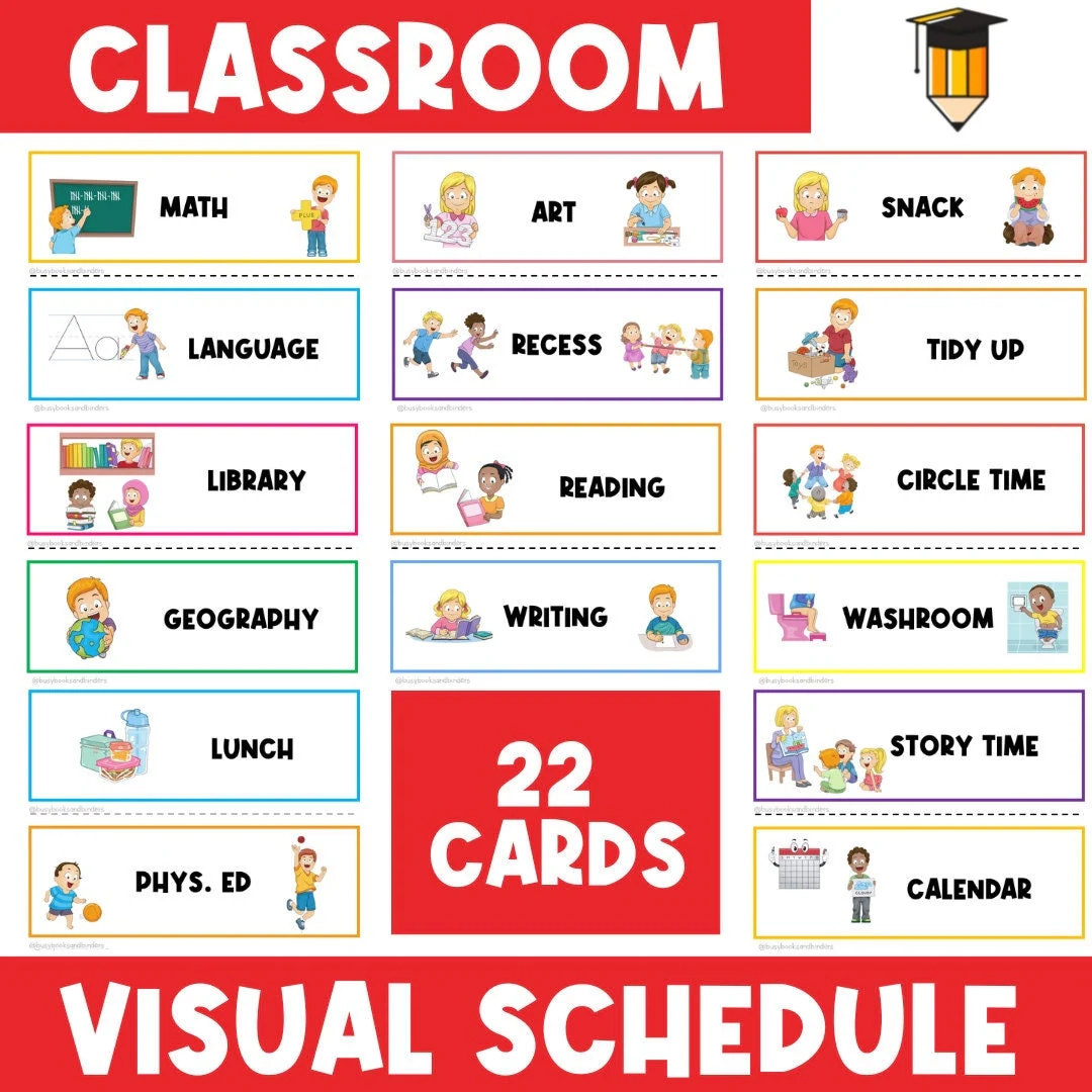 Visual Schedule Classroom Schedule Kids Printable Schedule Daily Routine Chart Homeschool Daycare Classroom Printables Teacher Etsy Visual Schedule Classroom Schedule Kids Printable Schedule Daily Routine Chart Homeschool Daycare Classroom Printables Teacher Etsy