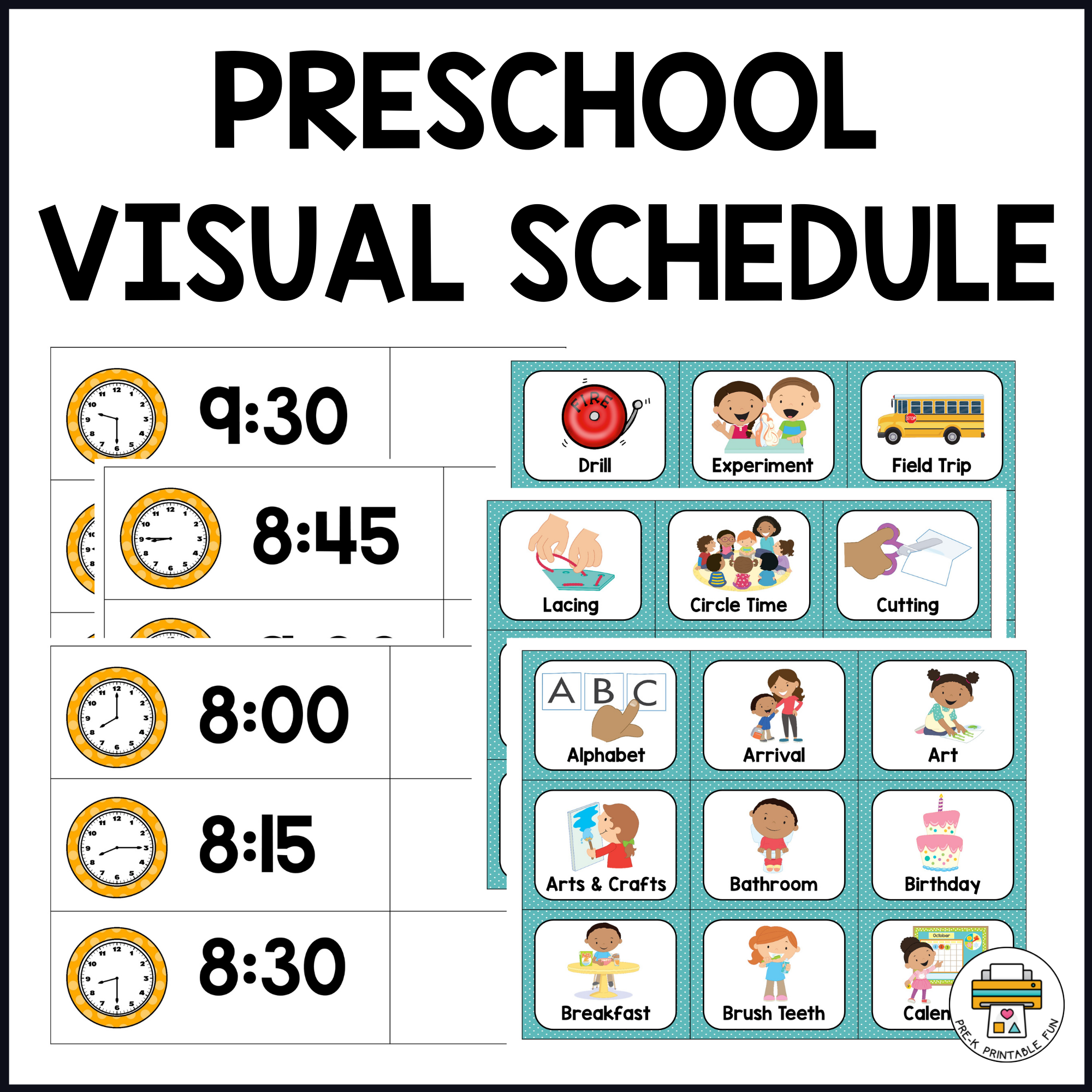 Free Printable Visual Schedule Preschool