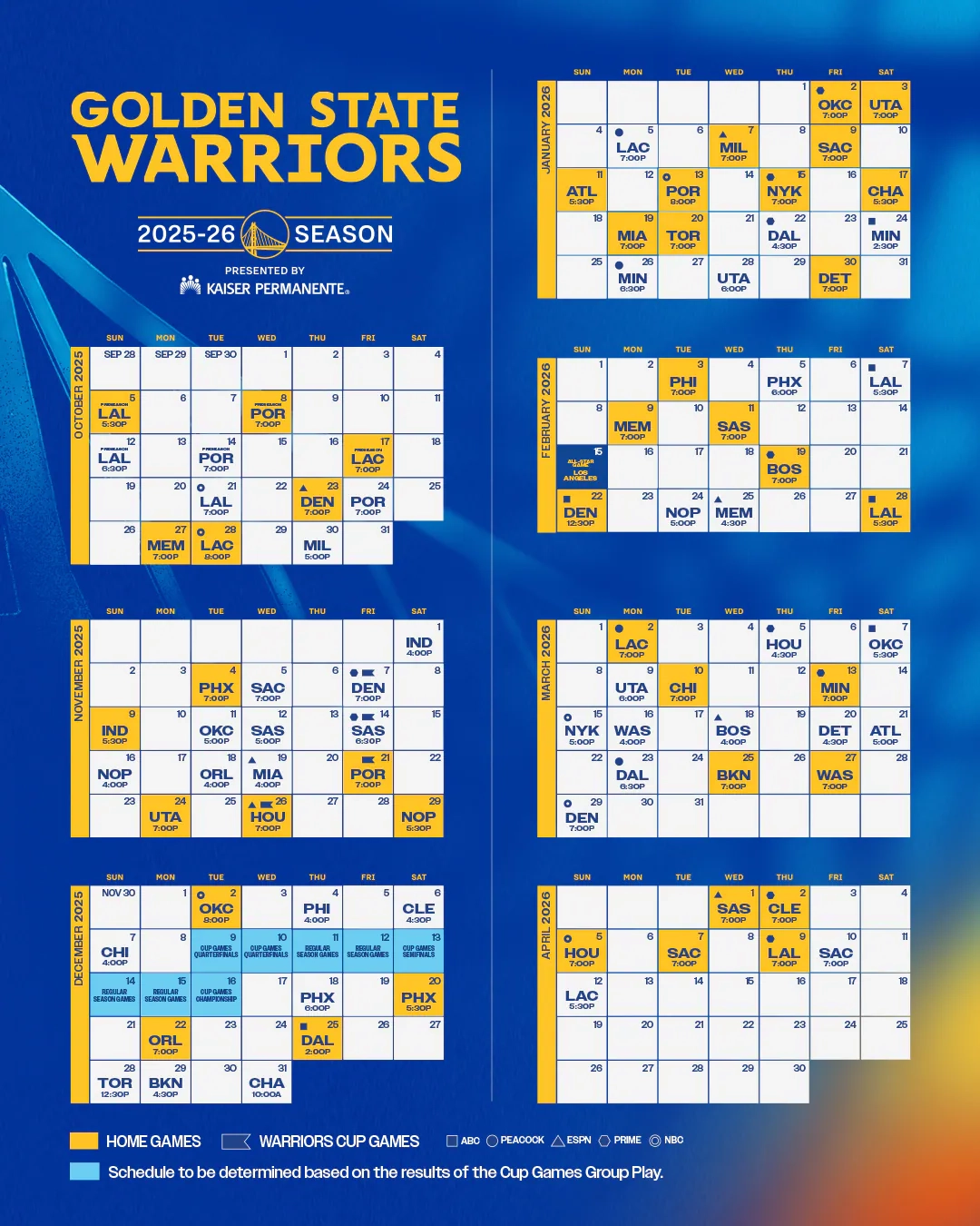 Printable 2025-26 Nba Schedule