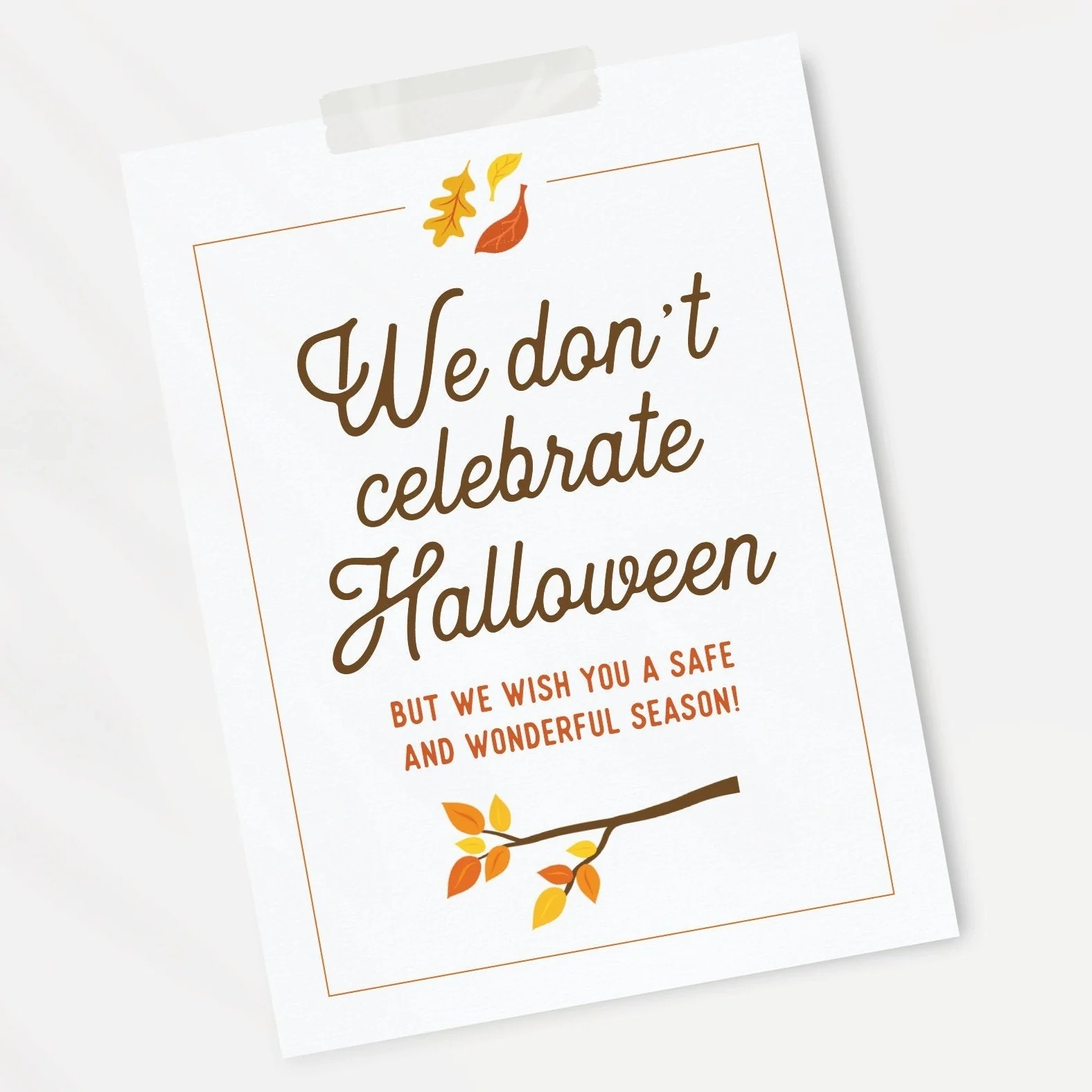 We Don t Celebrate Halloween Sign Greengate Images We Don t Celebrate Halloween Sign Greengate Images