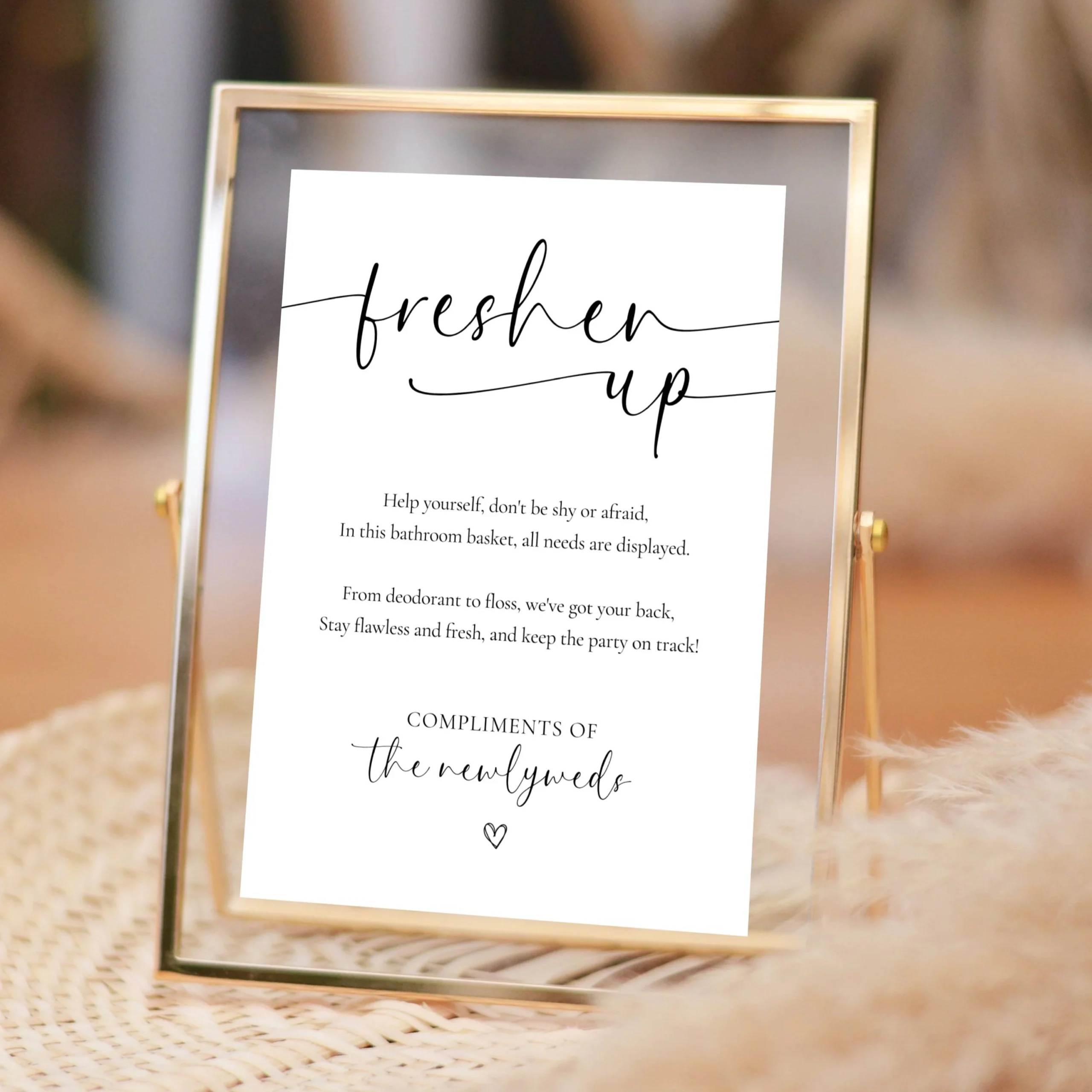 Wedding Bathroom Basket Sign Wedding Restroom Printable Template Please Help Yourself Ladies Bathroom Sign Instant Download Etsy