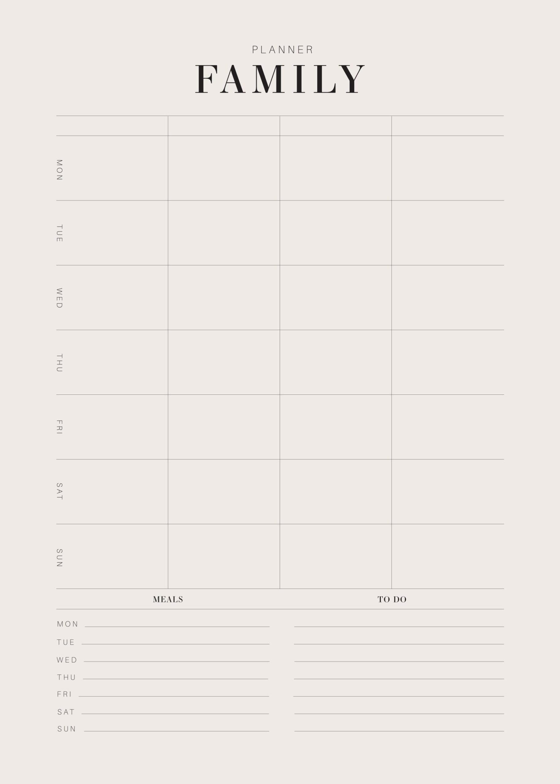 Weekly Family Planner Print Organize With Style Desenio Weekly Family Planner Print Organize With Style Desenio
