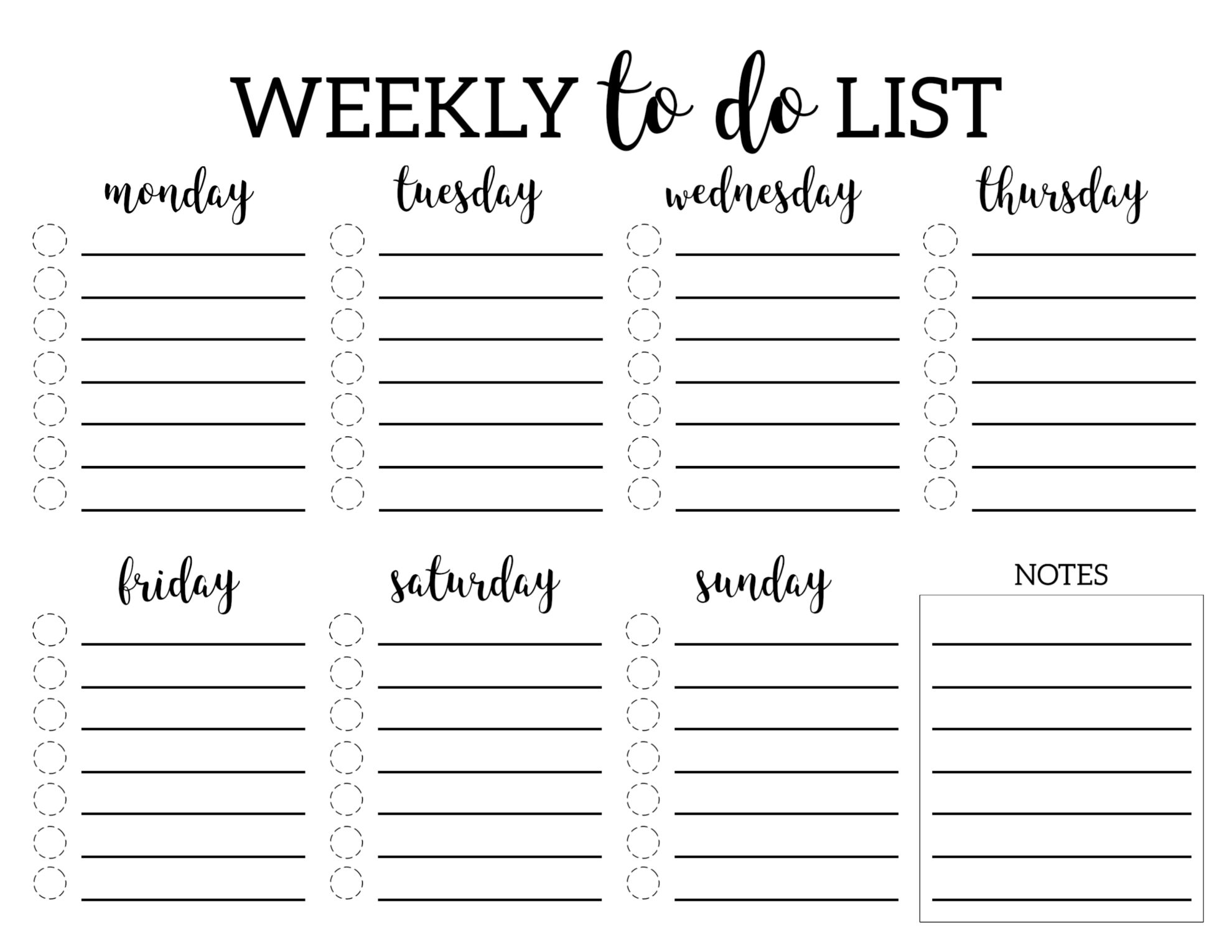 Green Box Printable Card List