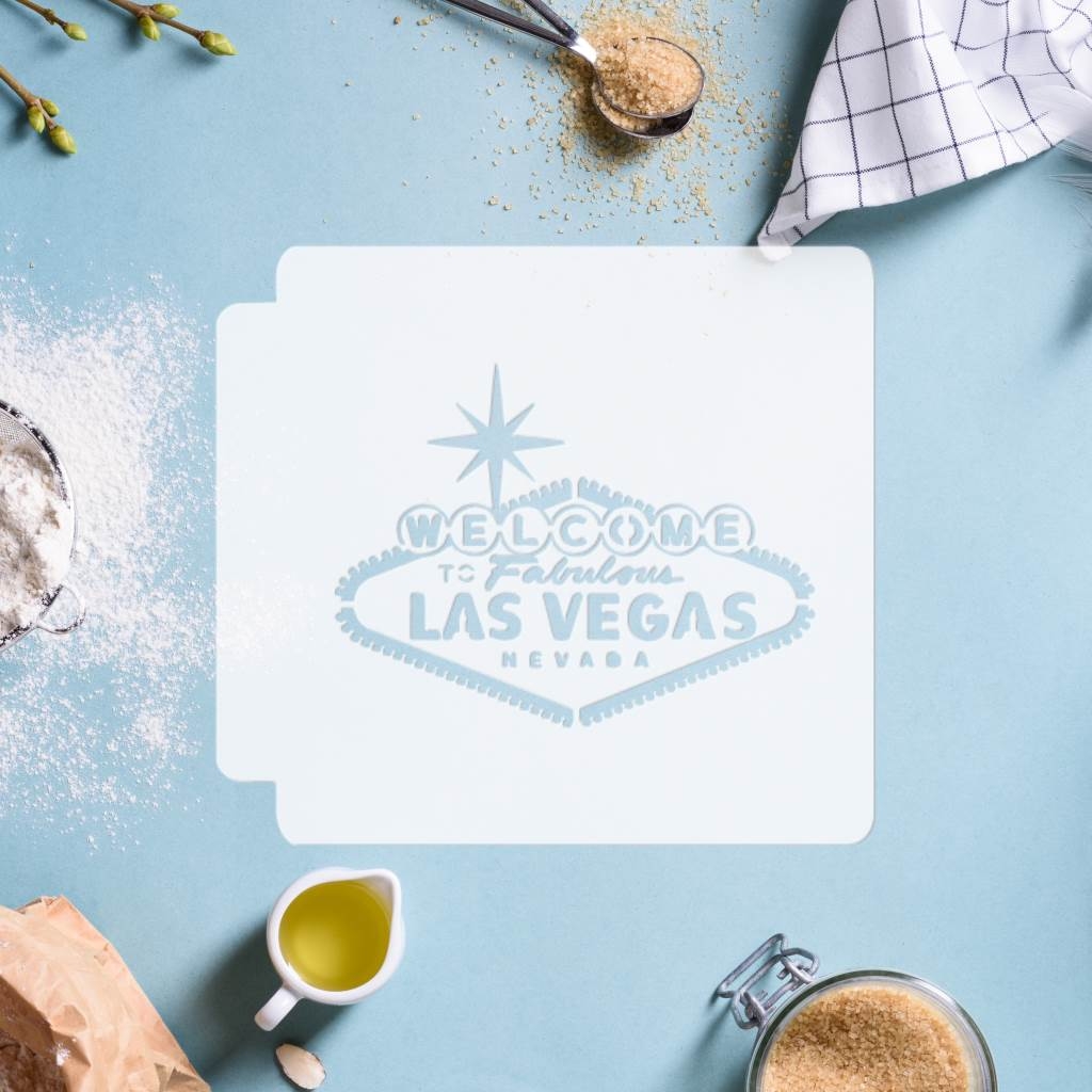 Welcome To Fabulous Las Vegas Sign 783 D341 Stencil JB Cookie Cutters