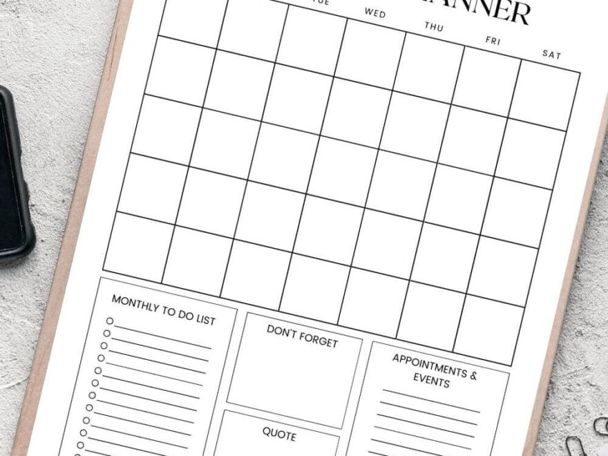 What To Add To Your Monthly To Do List Free Printable Checklist