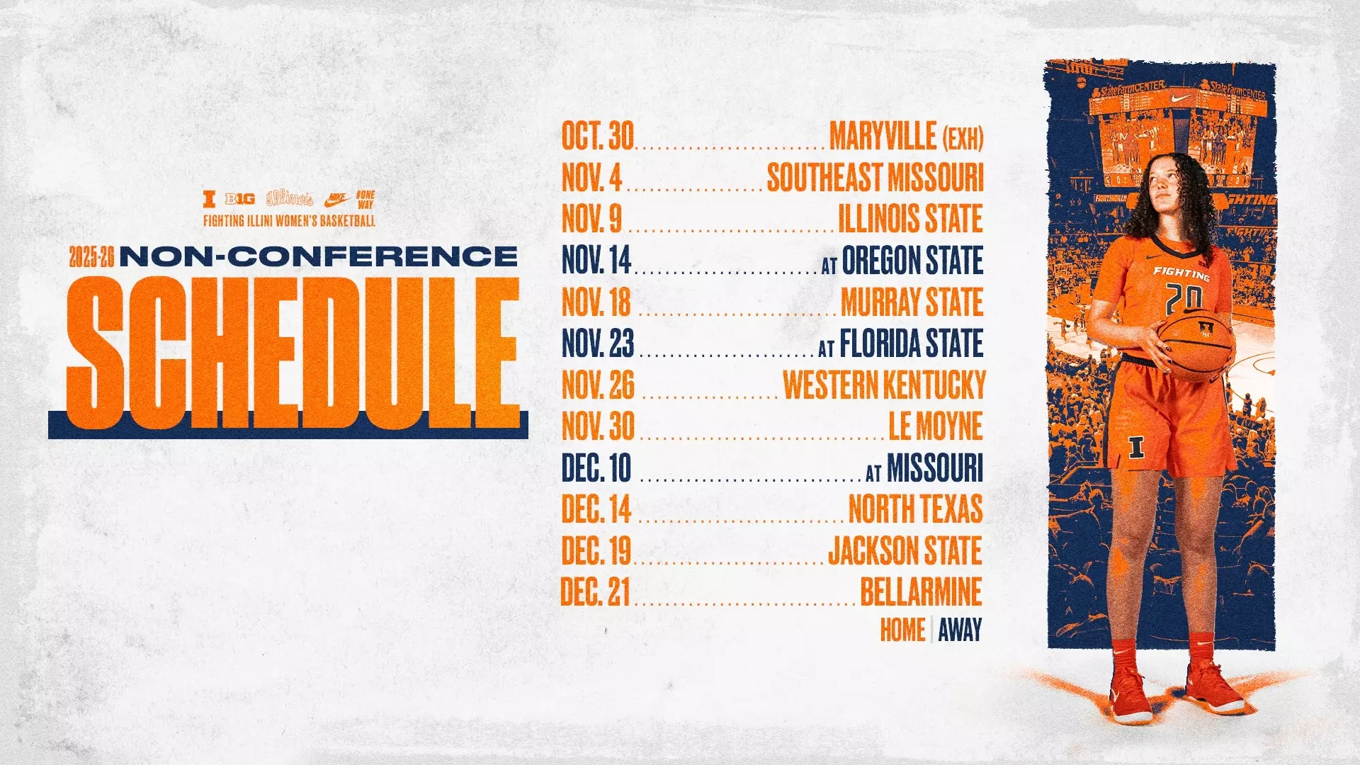 Women s Basketball Non Conference Schedule Announced University Of Illinois Athletics