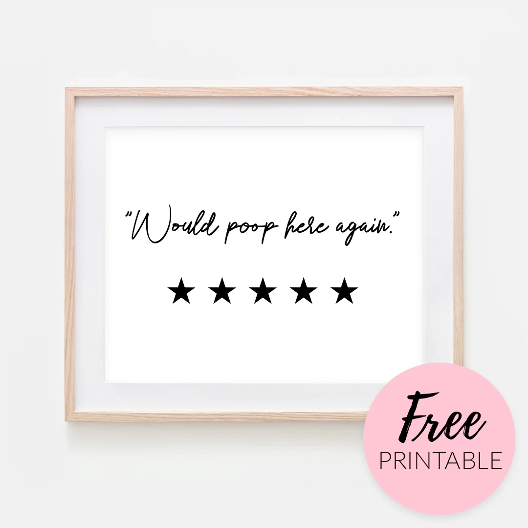 Free Funny Printable Bathroom Signs