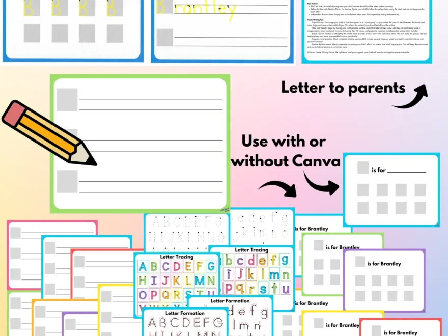 Write On Your Name Writing Toolkit Preschool Vibes