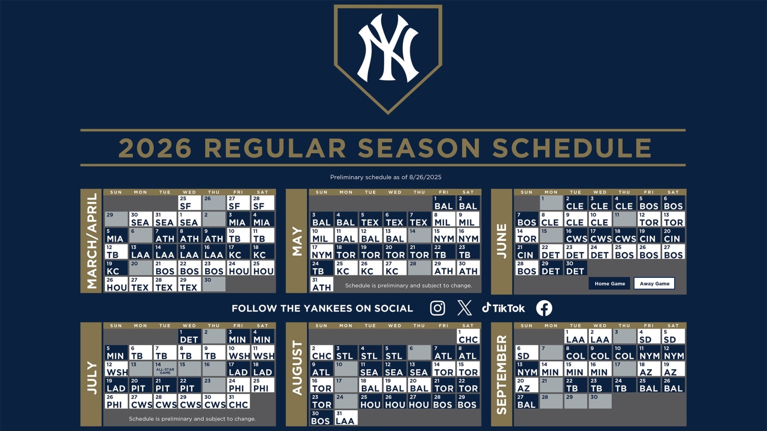 Printable Mlb Regular Season Schedule 2026