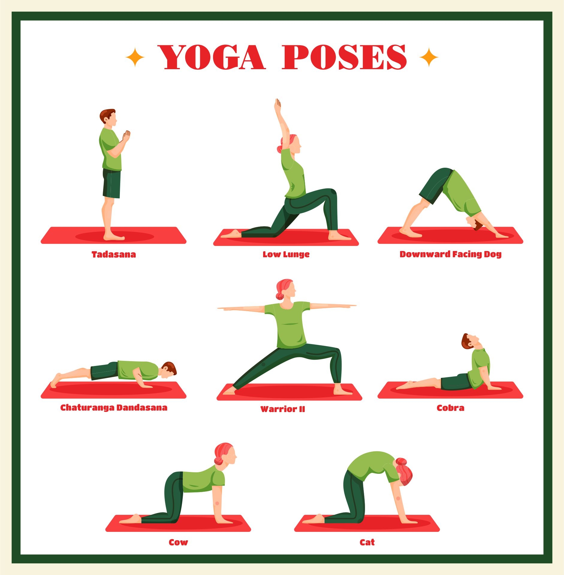 Free Printable Yoga Poses Chart